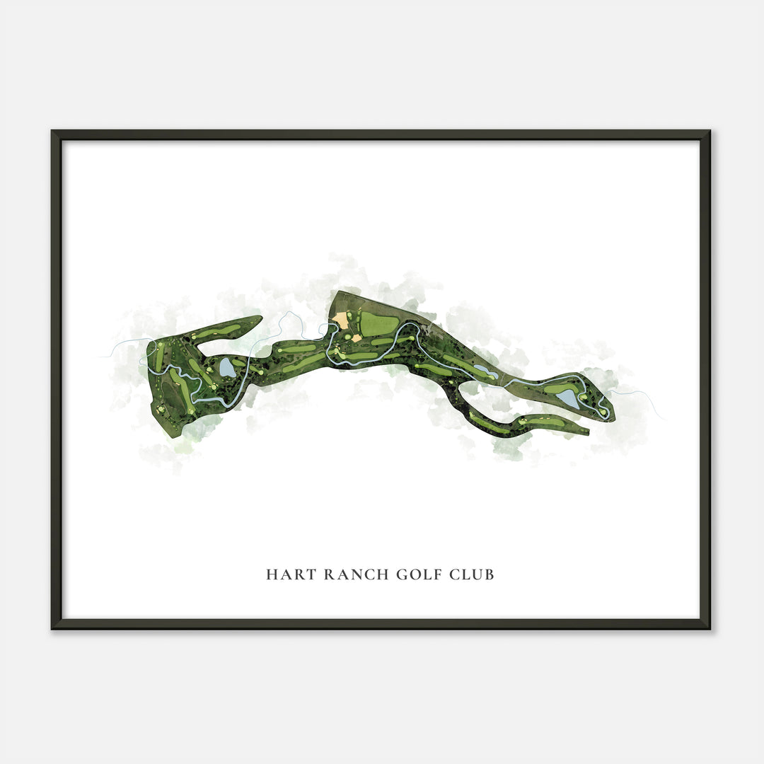 Print of Hart Ranch Golf Club Classic Map