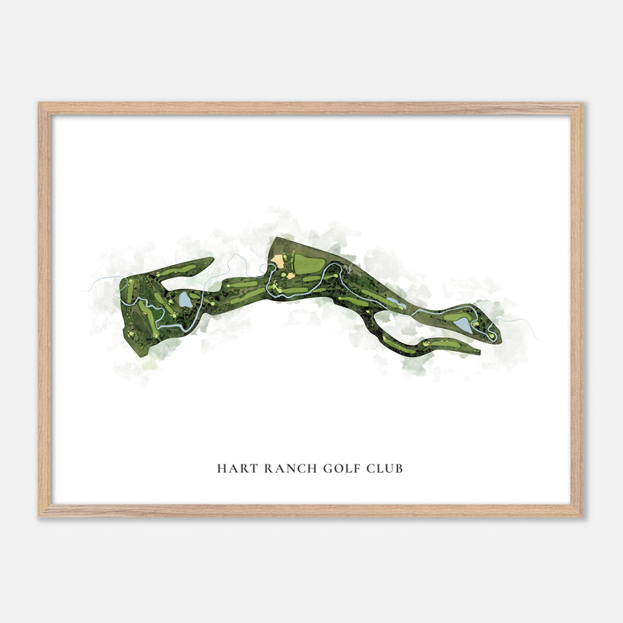 Print of Hart Ranch Golf Club Classic Map