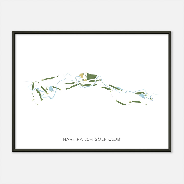 Print of Hart Ranch Golf Club Modern Map