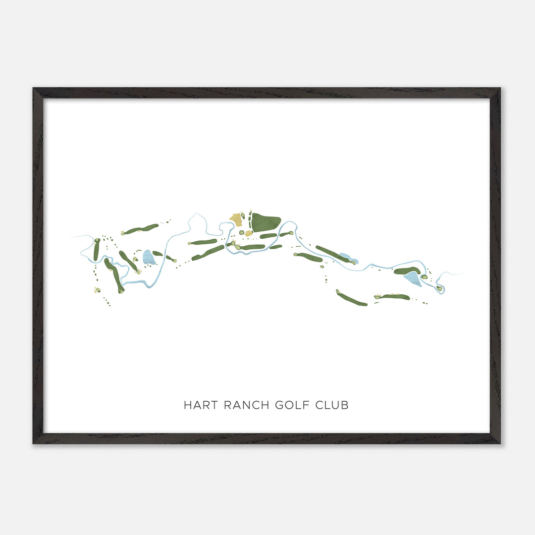 Print of Hart Ranch Golf Club Modern Map