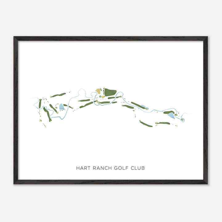 Print of Hart Ranch Golf Club Modern Map