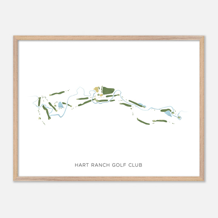 Print of Hart Ranch Golf Club Modern Map