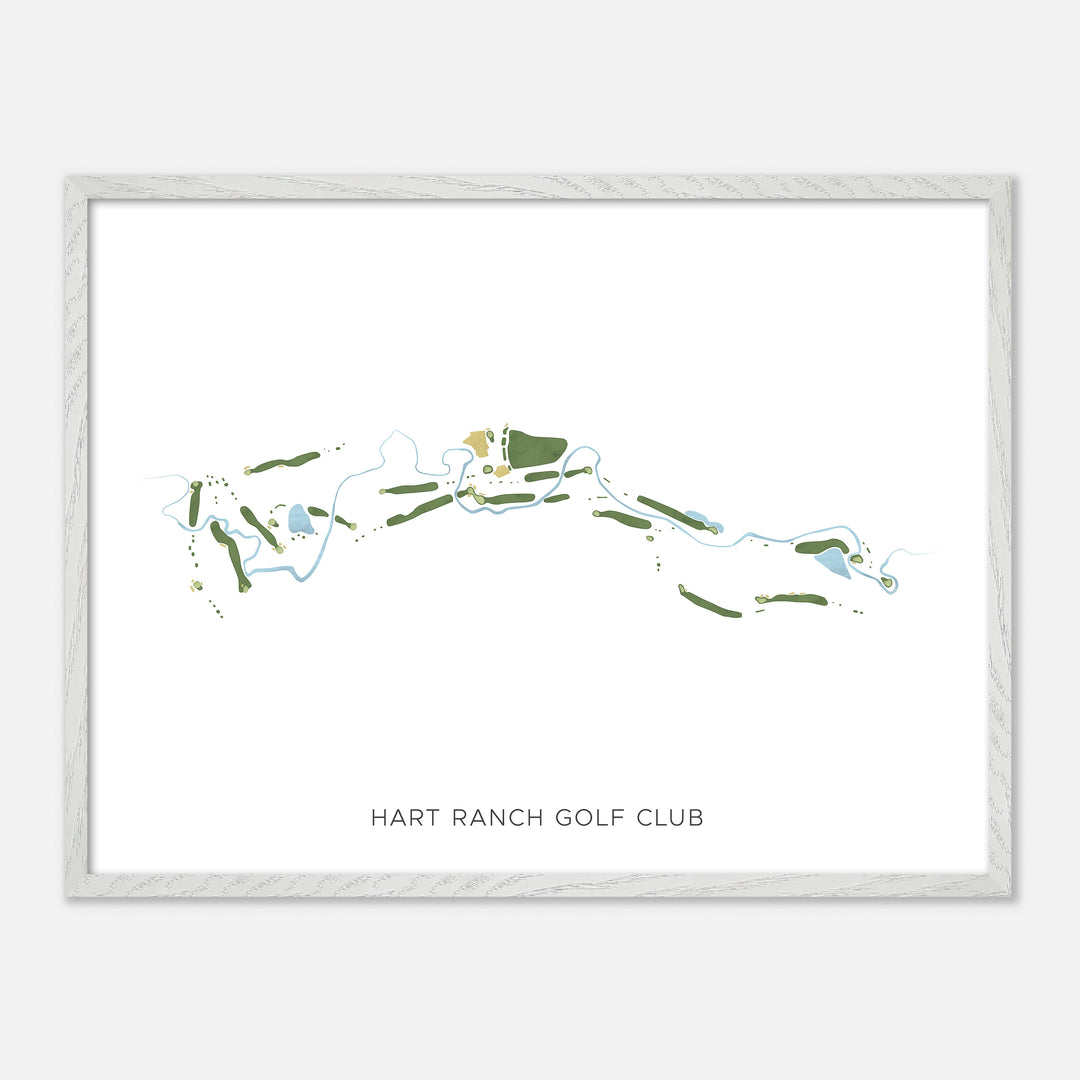 Print of Hart Ranch Golf Club Modern Map