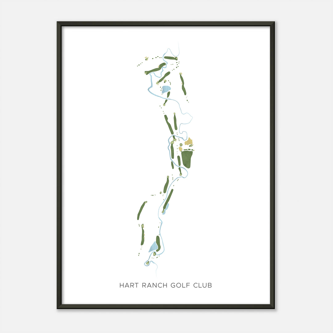 Print of Hart Ranch Golf Club Modern Map