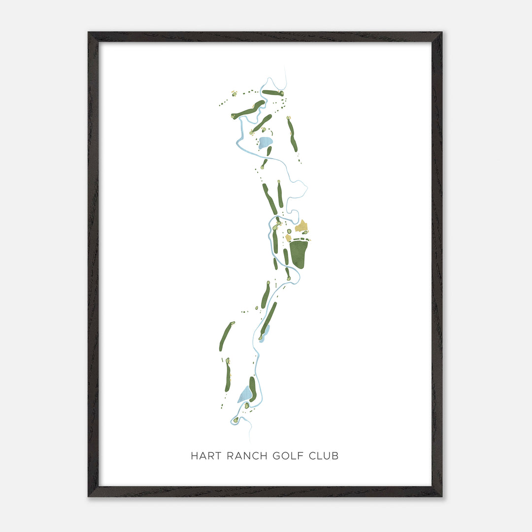 Print of Hart Ranch Golf Club Modern Map