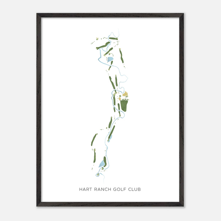 Print of Hart Ranch Golf Club Modern Map