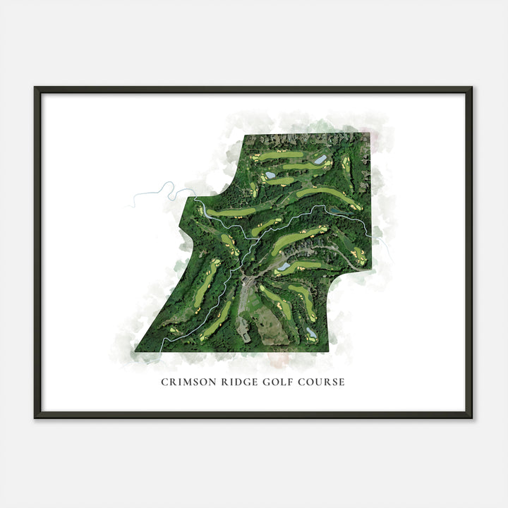 Print of Crimson Ridge Golf Course Classic Map