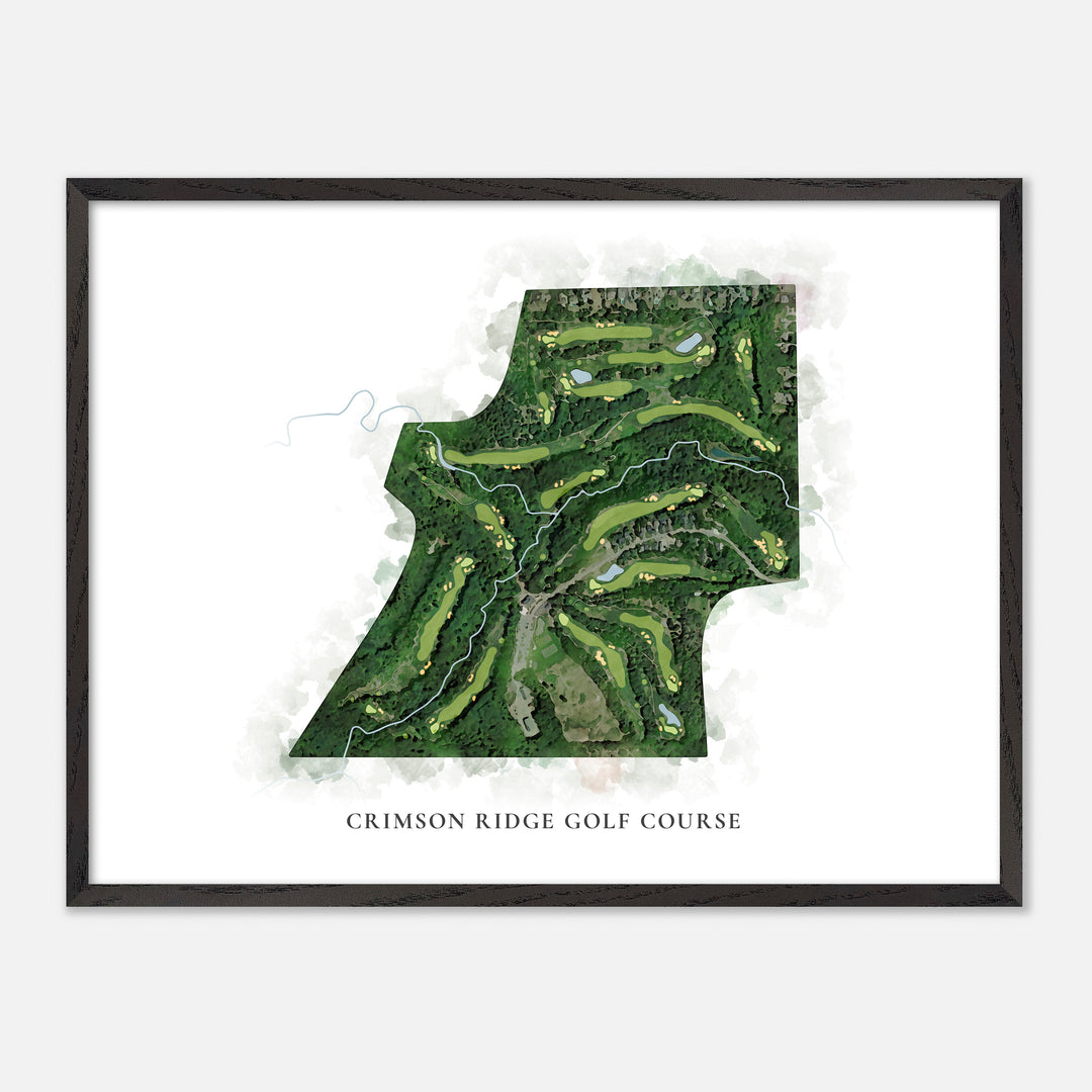 Print of Crimson Ridge Golf Course Classic Map
