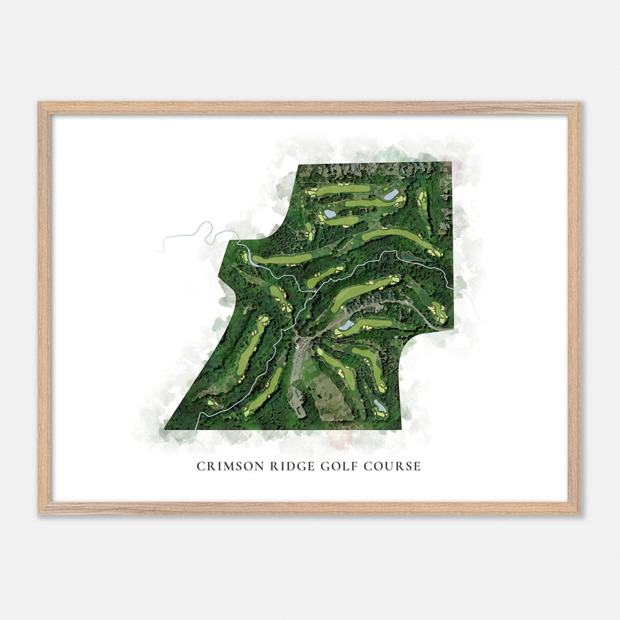 Print of Crimson Ridge Golf Course Classic Map