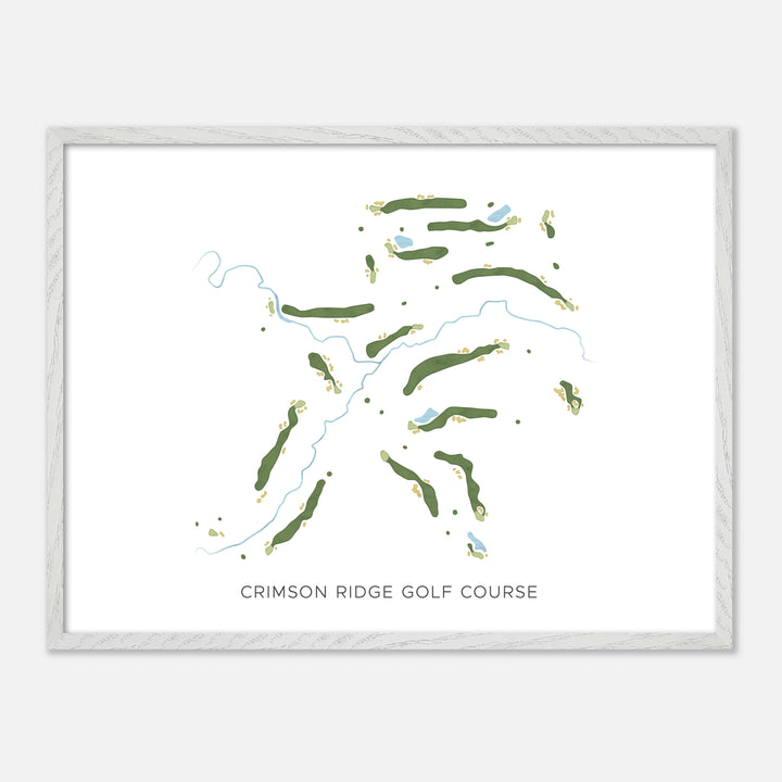 Print of Crimson Ridge Golf Course Modern Map