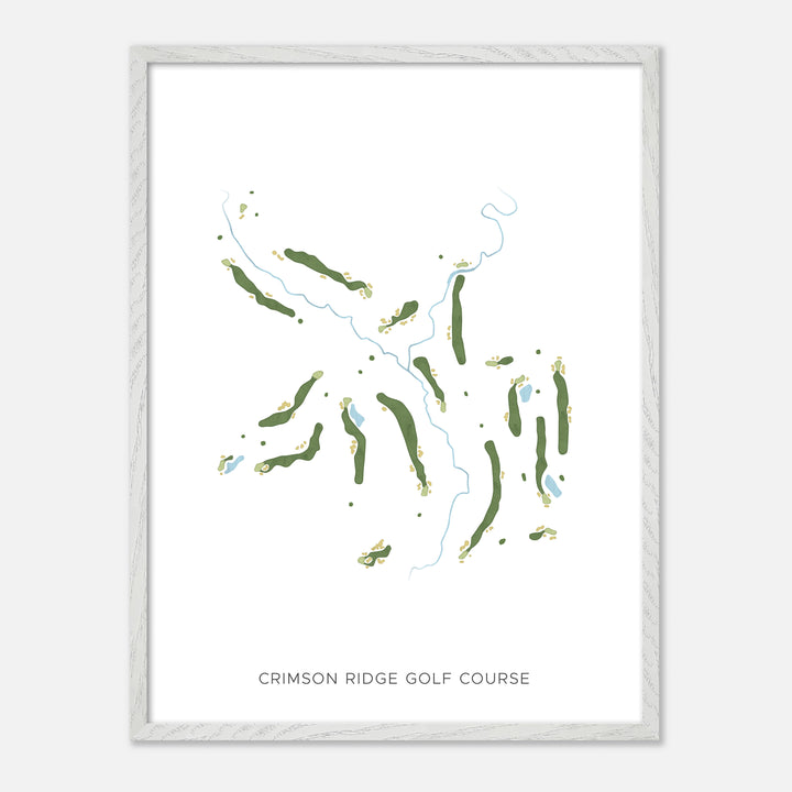 Print of Crimson Ridge Golf Course Modern Map