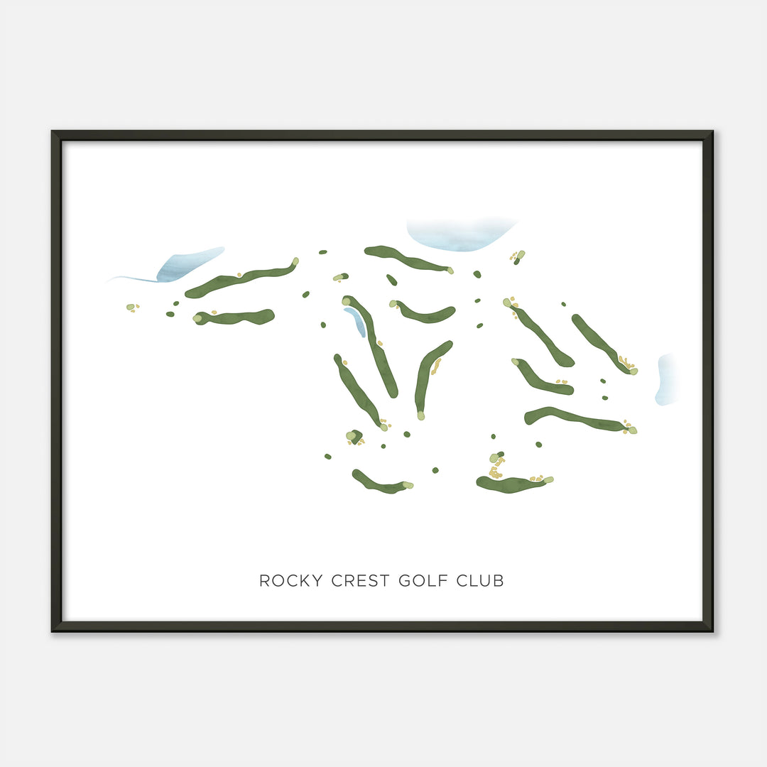 Print of Rocky Crest Golf Club Modern Map