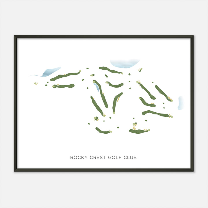Print of Rocky Crest Golf Club Modern Map