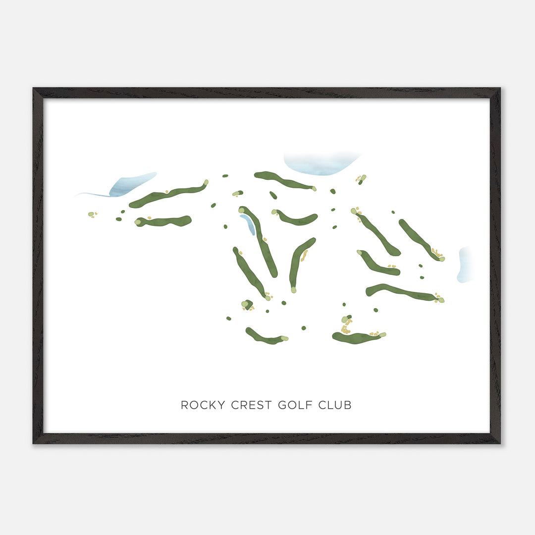 Print of Rocky Crest Golf Club Modern Map