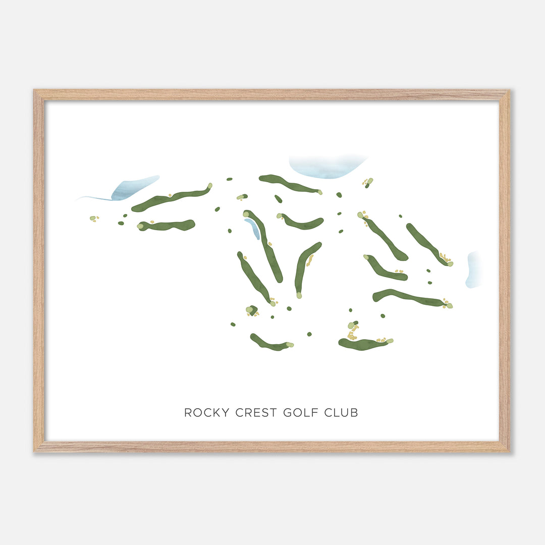 Print of Rocky Crest Golf Club Modern Map