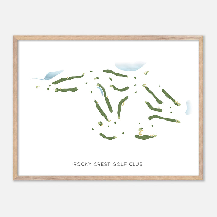 Print of Rocky Crest Golf Club Modern Map