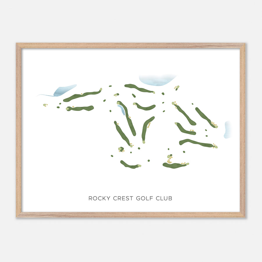 Print of Rocky Crest Golf Club Modern Map