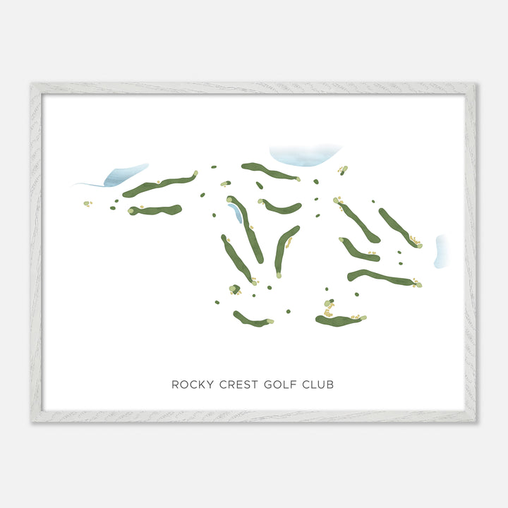 Print of Rocky Crest Golf Club Modern Map