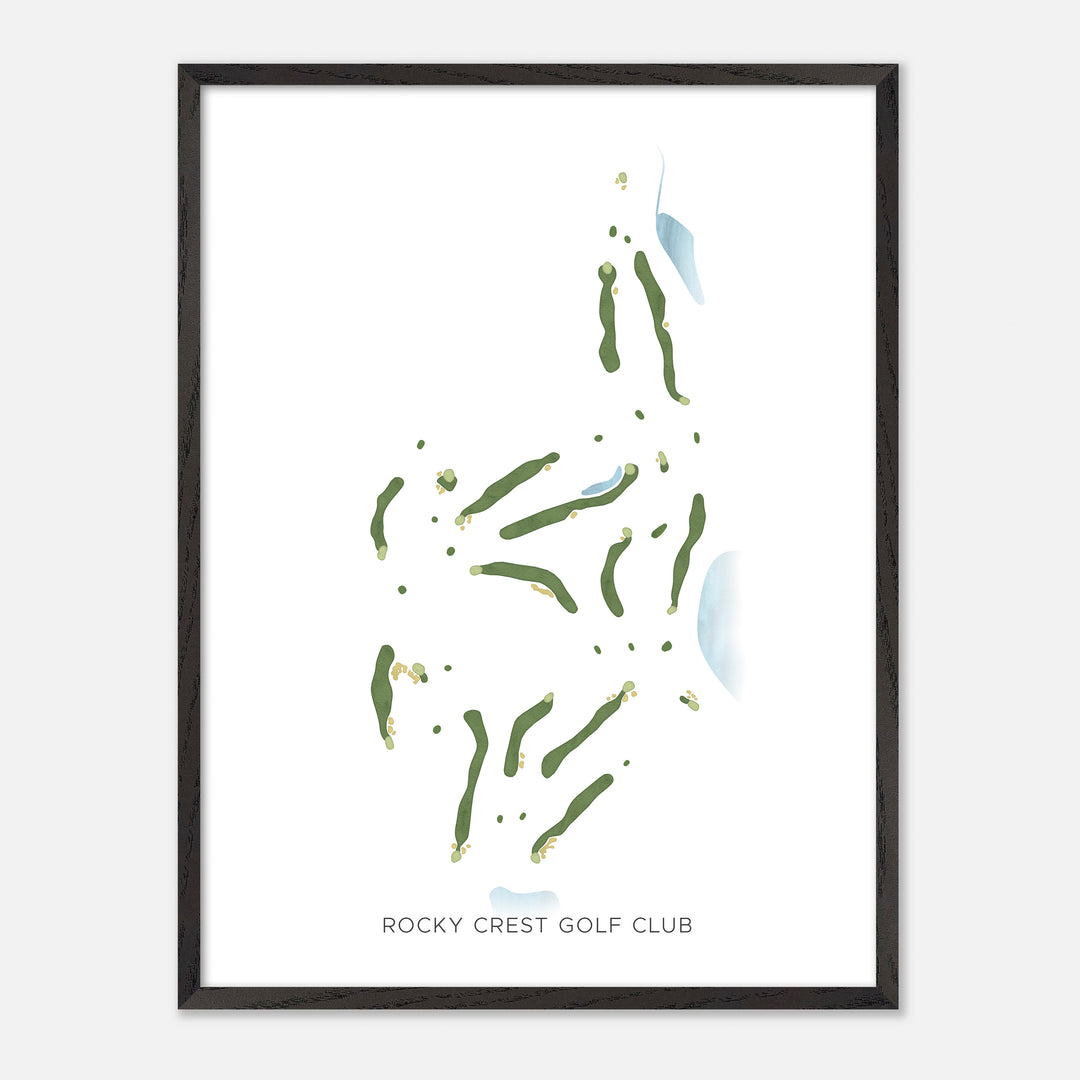 Print of Rocky Crest Golf Club Modern Map