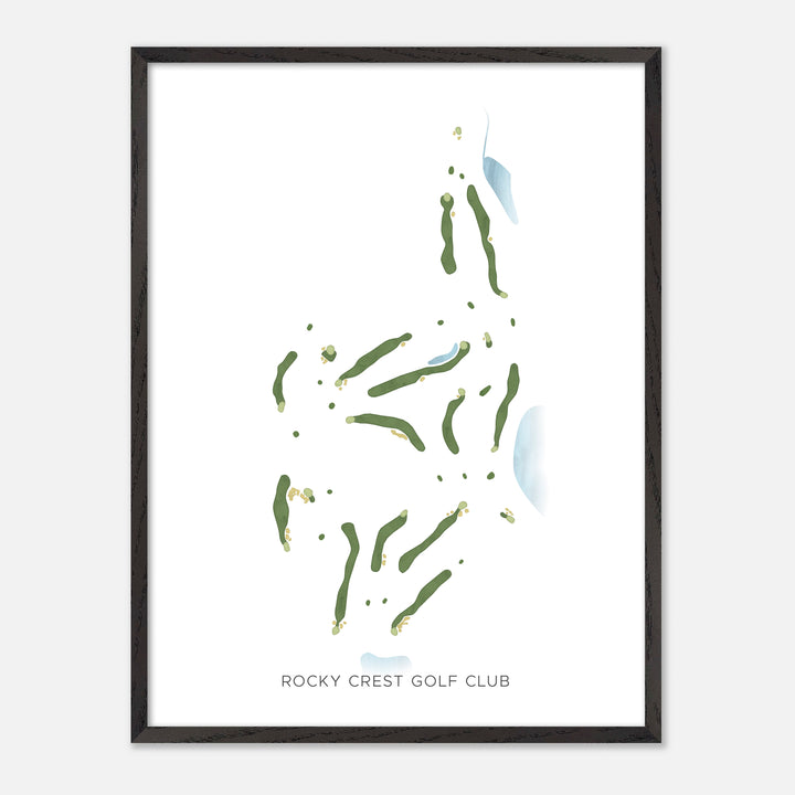 Print of Rocky Crest Golf Club Modern Map