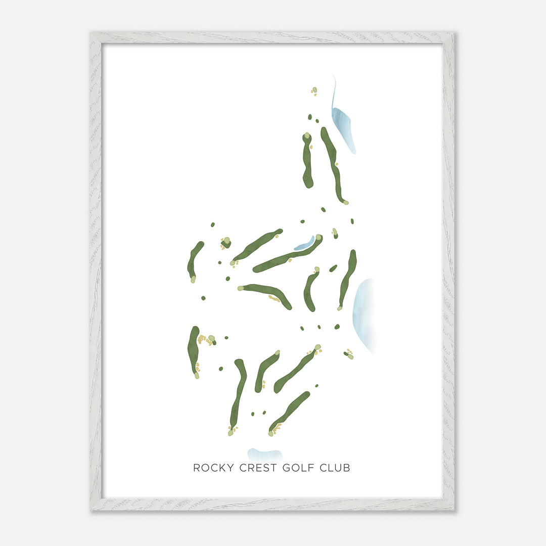 Print of Rocky Crest Golf Club Modern Map