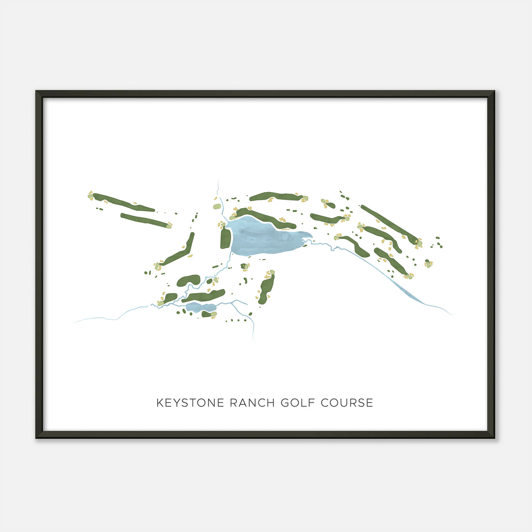 Print of Keystone Ranch Golf Course Modern Map