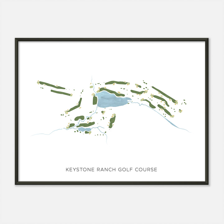 Print of Keystone Ranch Golf Course Modern Map
