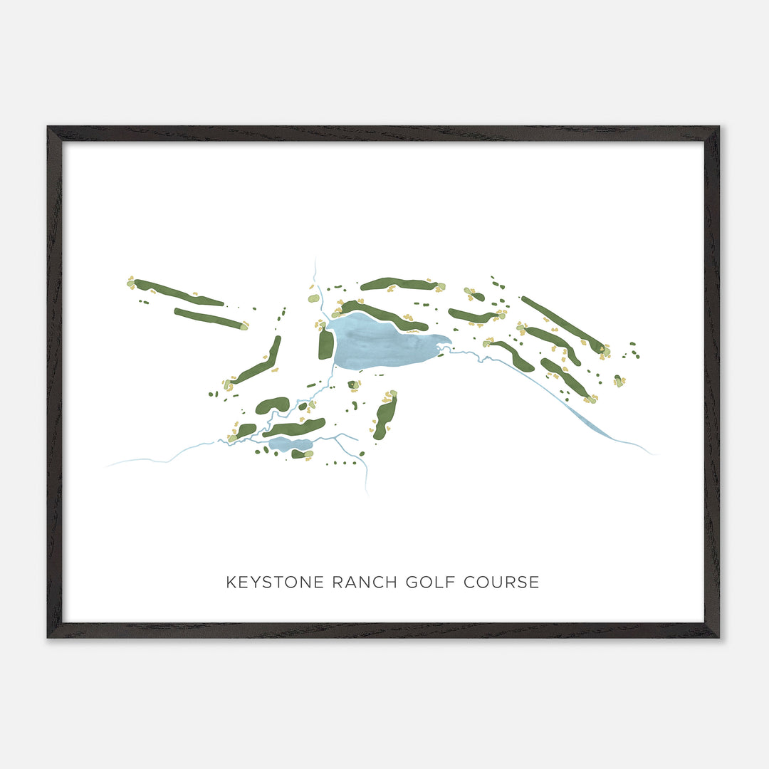 Print of Keystone Ranch Golf Course Modern Map