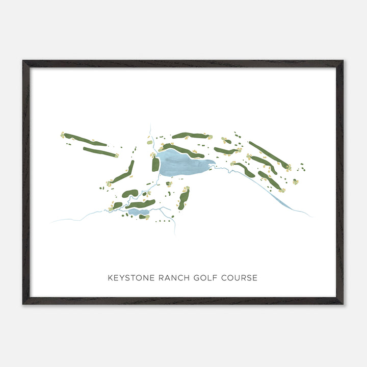 Print of Keystone Ranch Golf Course Modern Map