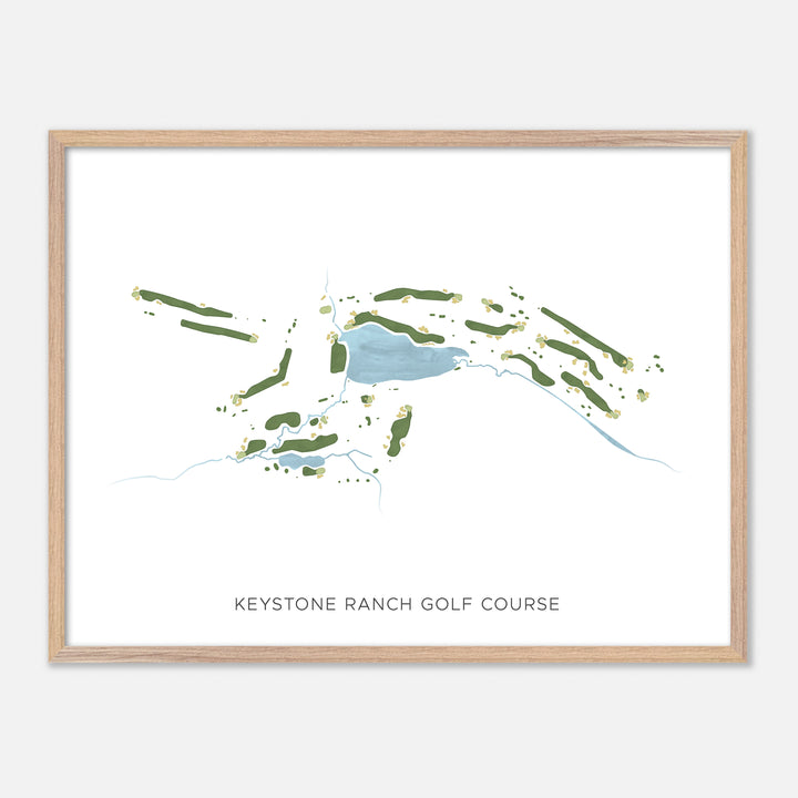 Print of Keystone Ranch Golf Course Modern Map