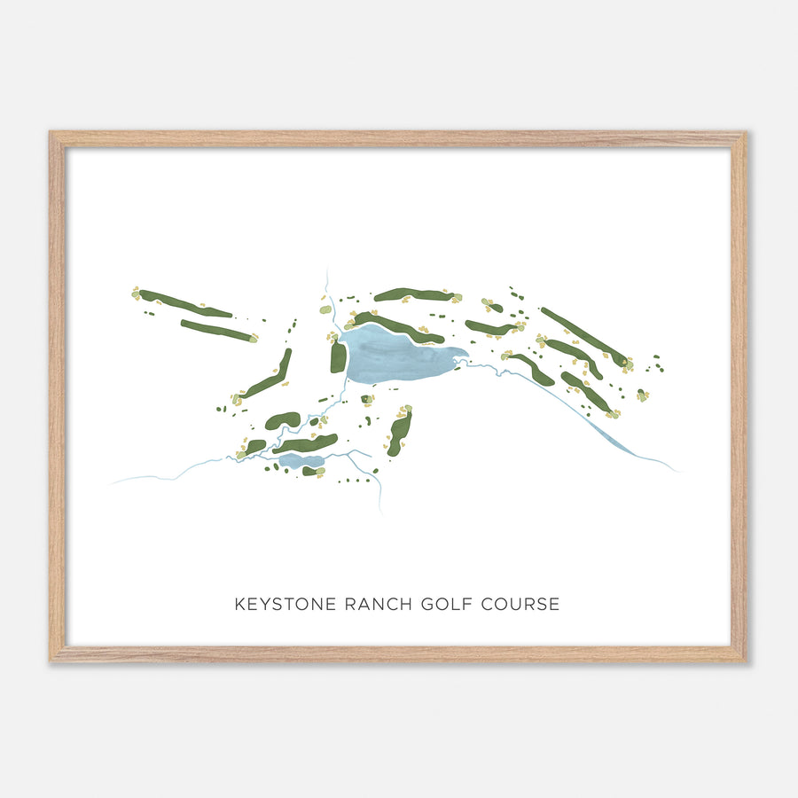 Print of Keystone Ranch Golf Course Modern Map
