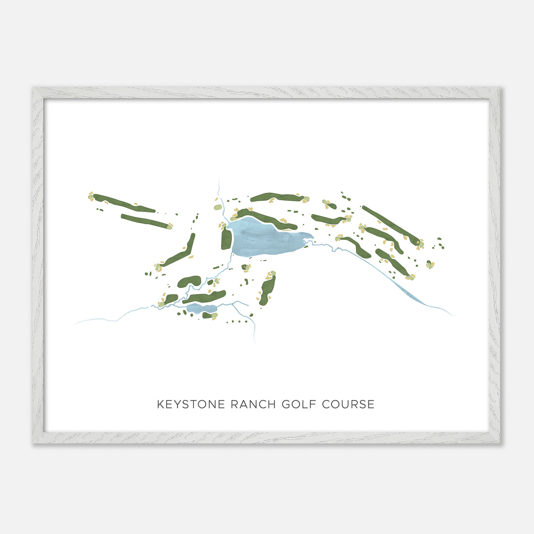 Print of Keystone Ranch Golf Course Modern Map