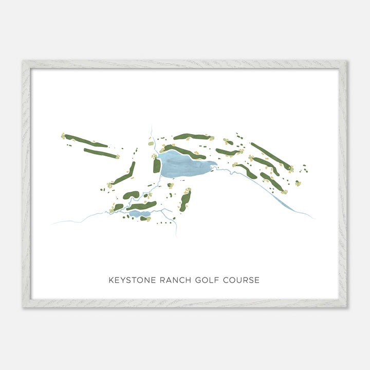Print of Keystone Ranch Golf Course Modern Map