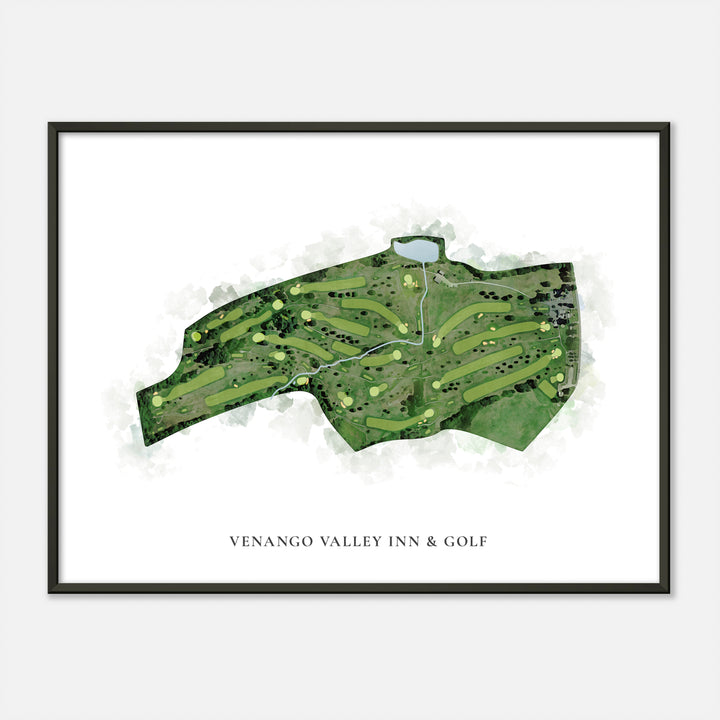 Print of Venango Valley Inn & Golf Classic Map