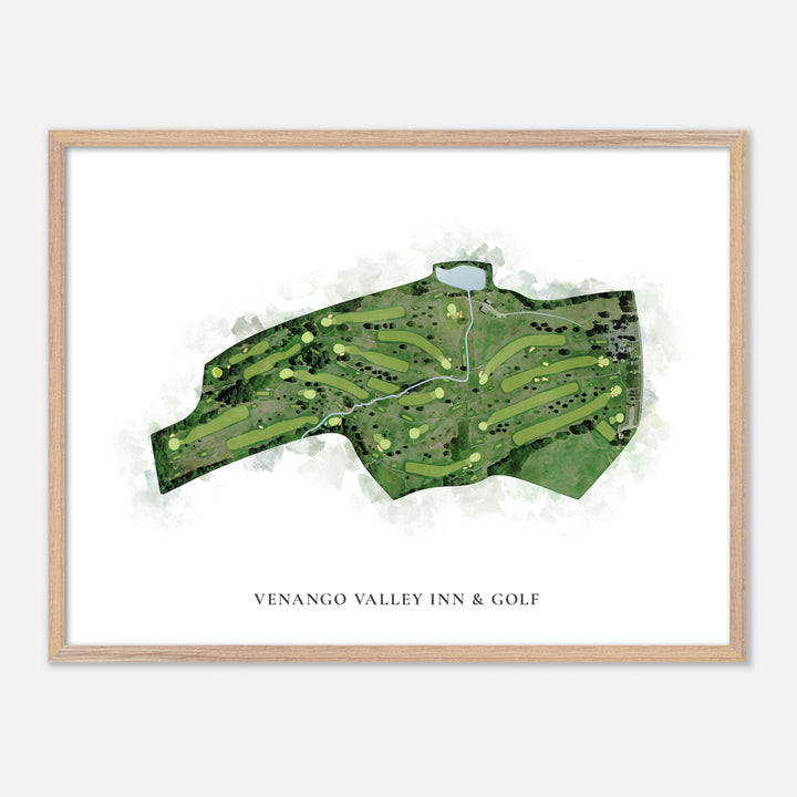 Print of Venango Valley Inn & Golf Classic Map