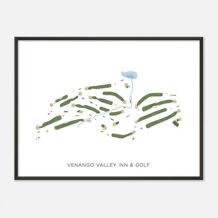 Print of Venango Valley Inn & Golf Modern Map