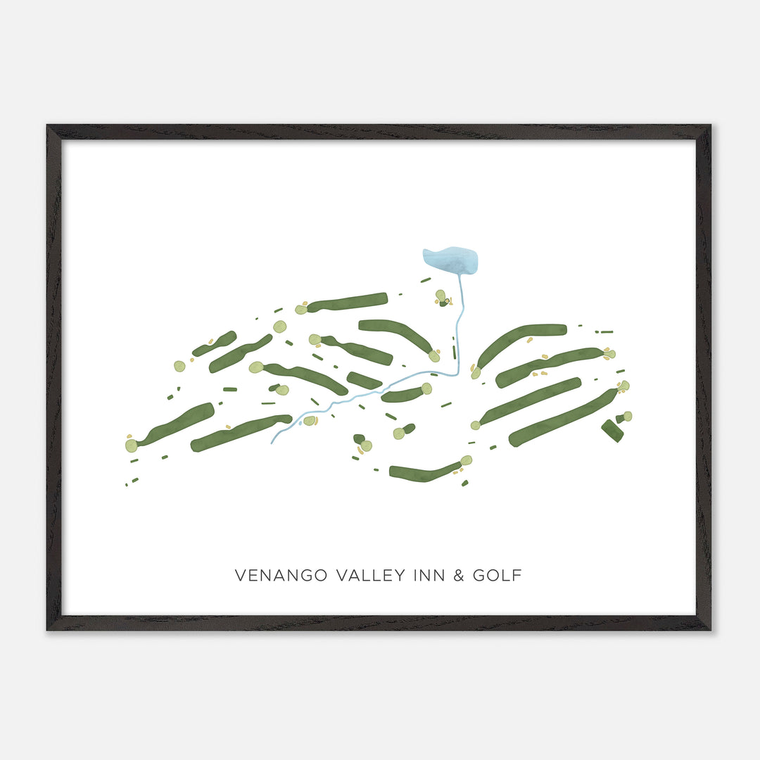 Print of Venango Valley Inn & Golf Modern Map