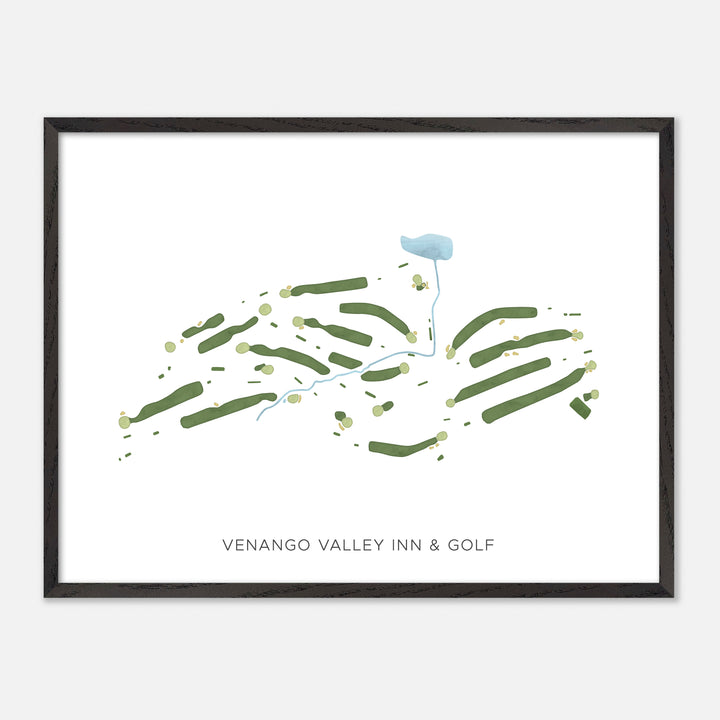 Print of Venango Valley Inn & Golf Modern Map