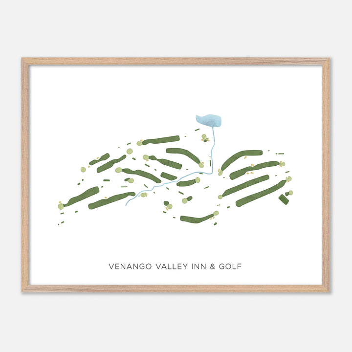 Print of Venango Valley Inn & Golf Modern Map
