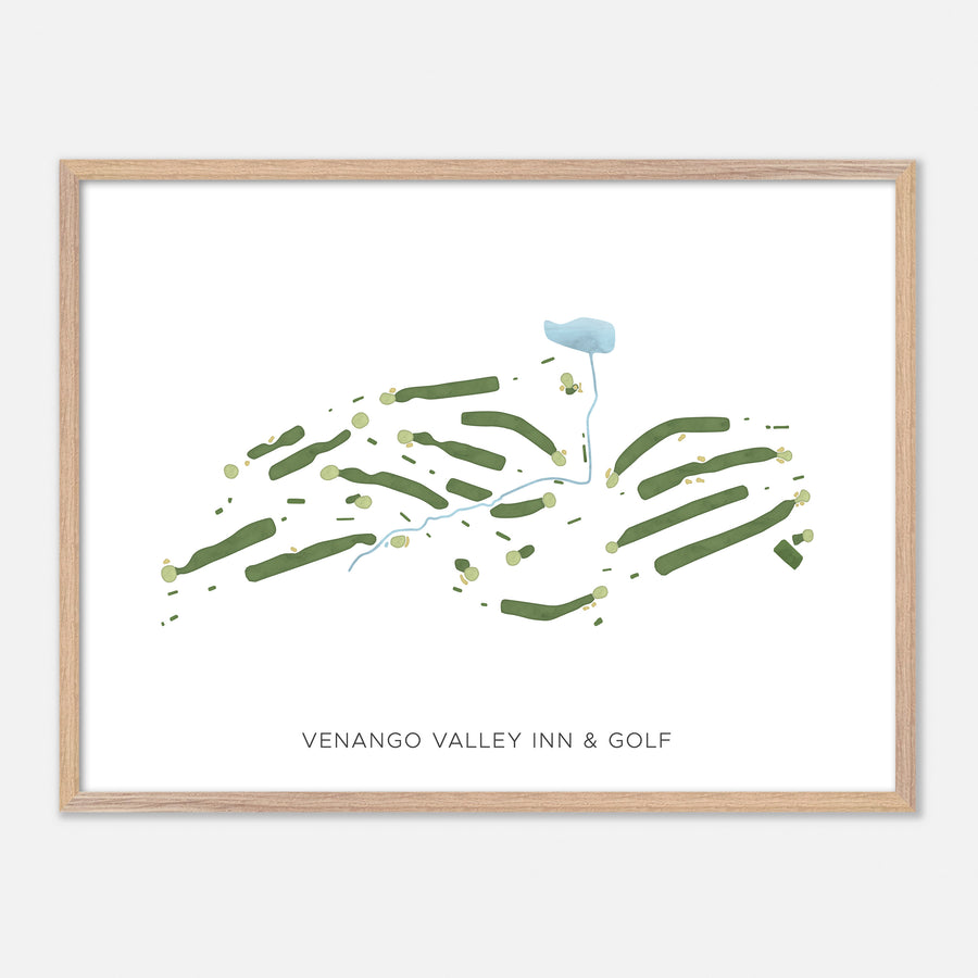 Print of Venango Valley Inn & Golf Modern Map