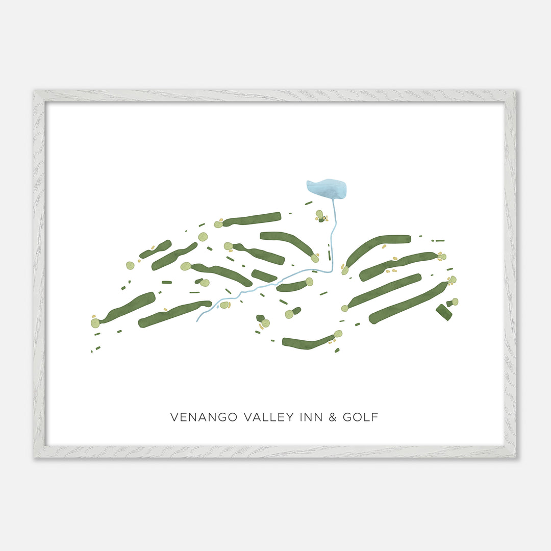 Print of Venango Valley Inn & Golf Modern Map