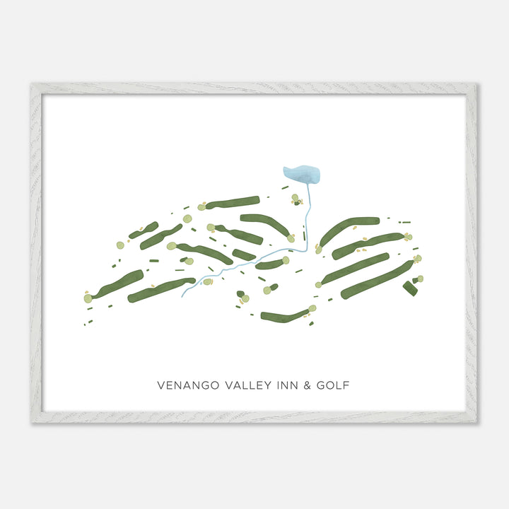 Print of Venango Valley Inn & Golf Modern Map