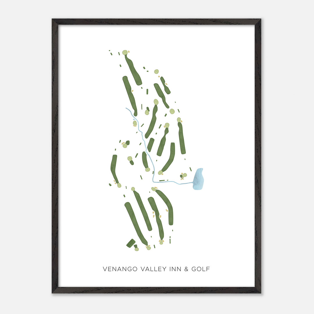 Print of Venango Valley Inn & Golf Modern Map