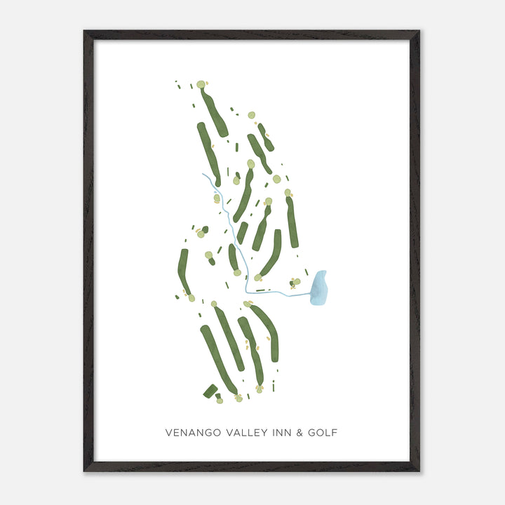 Print of Venango Valley Inn & Golf Modern Map