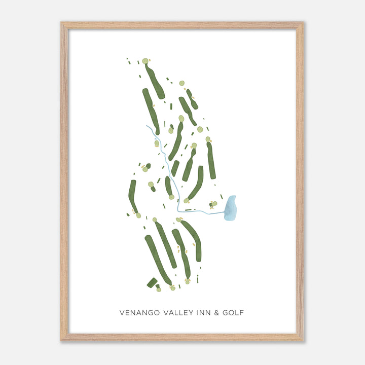 Print of Venango Valley Inn & Golf Modern Map