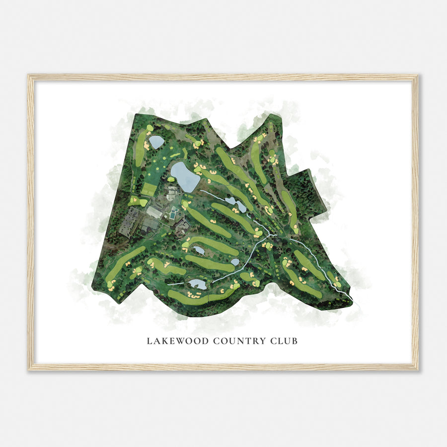 Print of Lakewood Country Club Classic Map