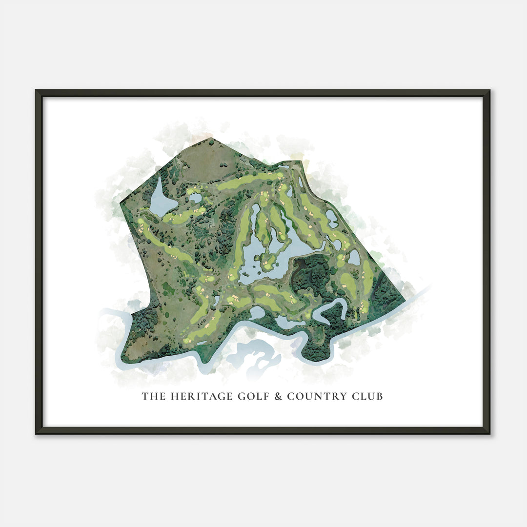 Print of The Heritage Golf & Country Club Classic Map