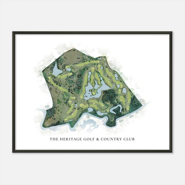 Print of The Heritage Golf & Country Club Classic Map