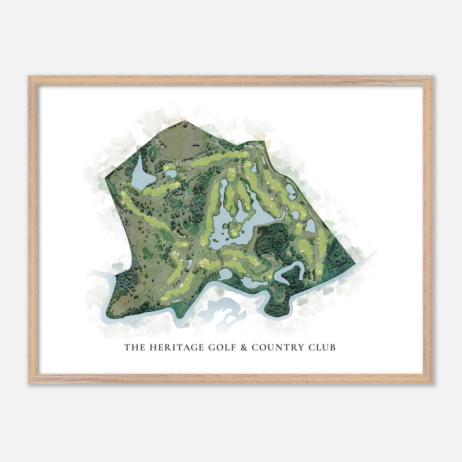 Print of The Heritage Golf & Country Club Classic Map