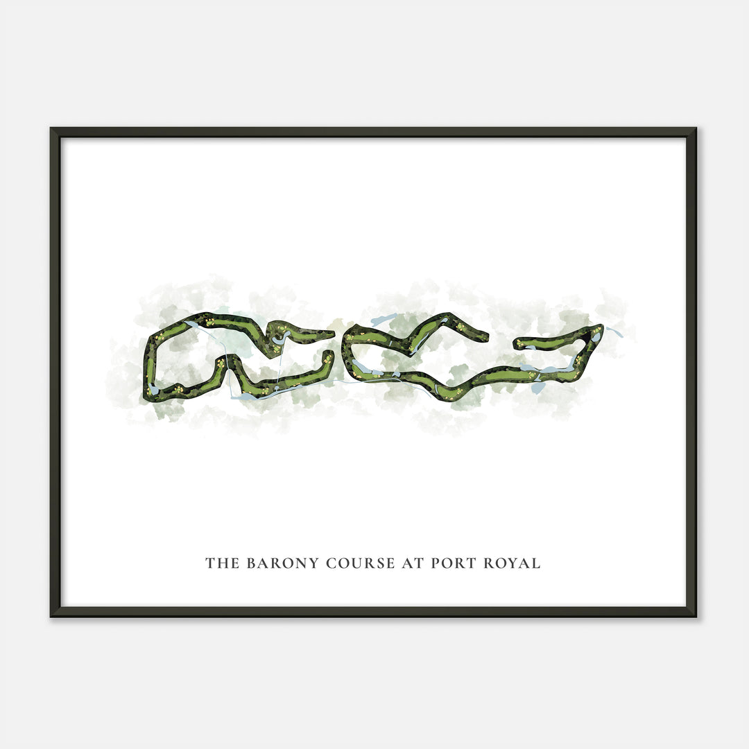 Print of The Barony Course At Port Royal Classic Map